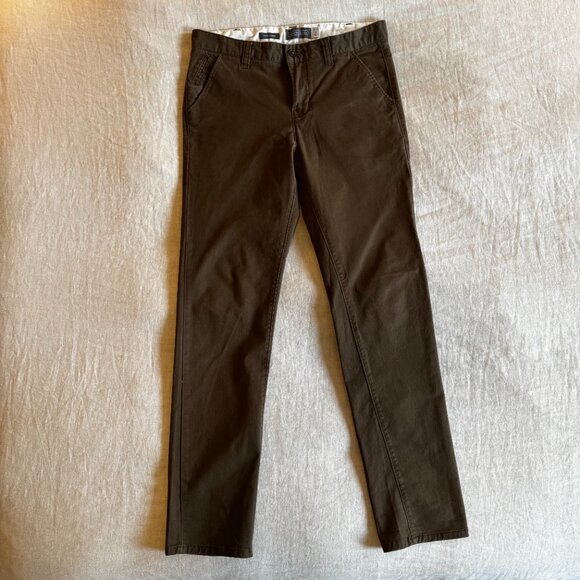 Hawkings McGill Men's Skinny Chino 32x32 Olive - Picture 3 of 5